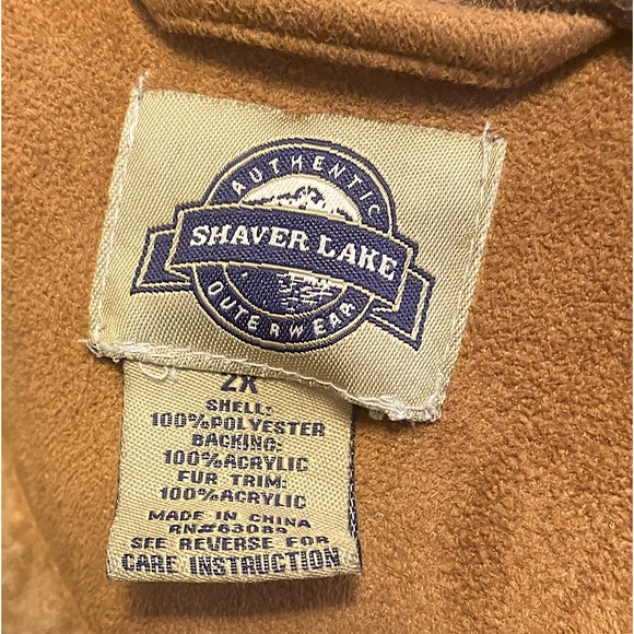 Rugged Yellowstone Barn Farm Homestead Faux Suede Fleece Heavy Warm Lake Coat 2X - Picture 7 of 12